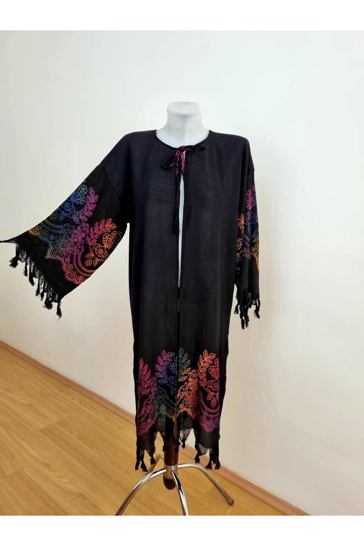Milenam Otantik Desen Pareo Kaftan