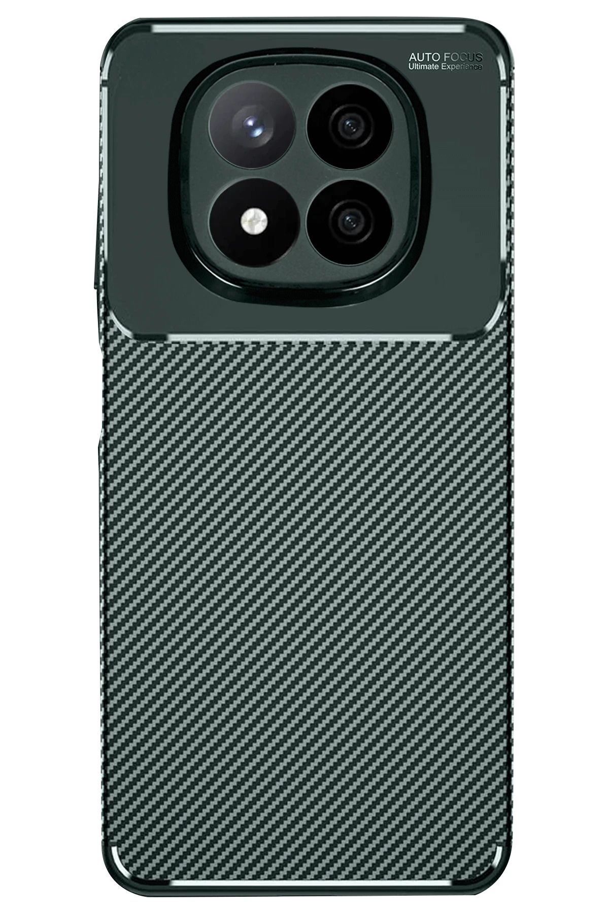 GRABONO Xiaomi Redmi Note 14 Pro Plus Kılıf Karbon Fiber Görünümlü Ultra İnce Premium Carbon Case