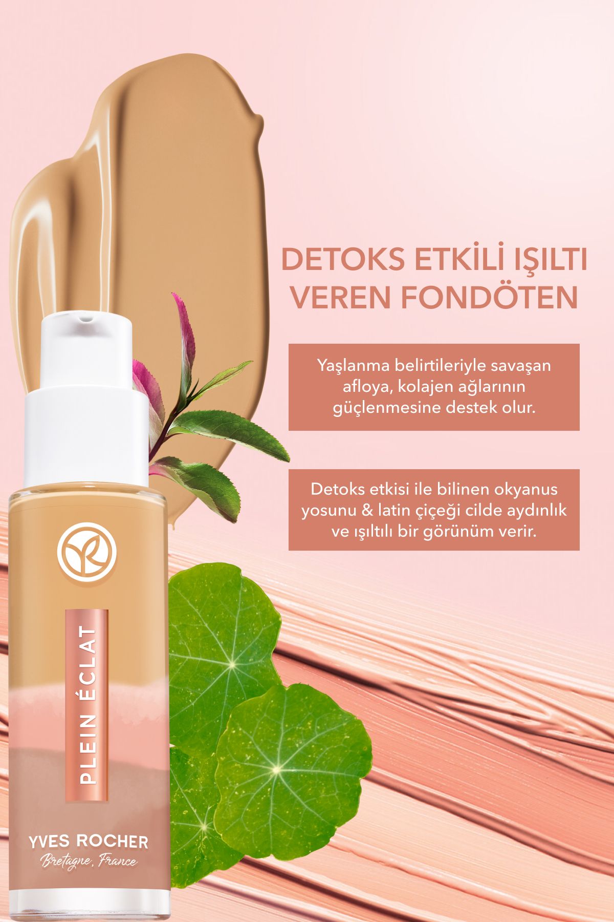 Yves Rocher-Detox Effect Radiance Foundation - Beige 200 - 30 Ml-63817 2