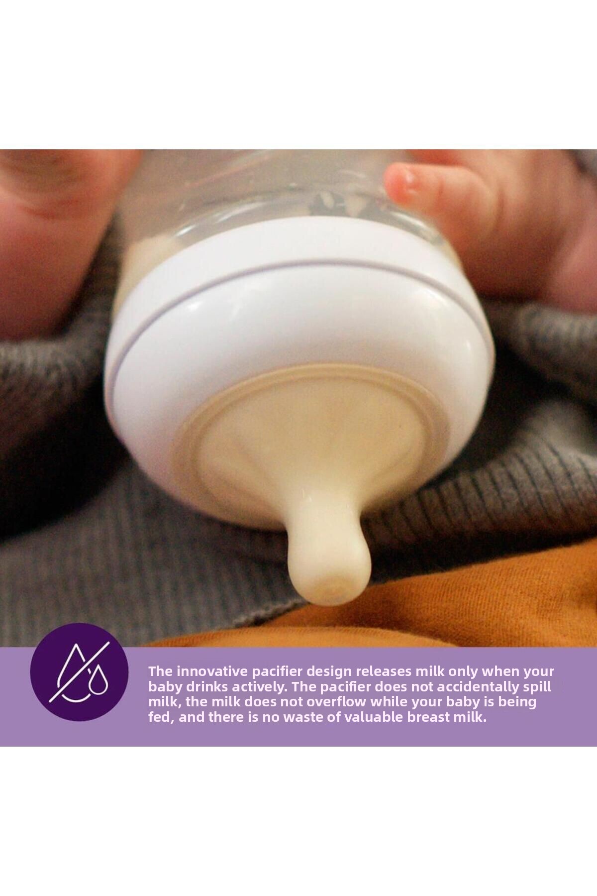 آونت نچرال رسپانس سینهک دو تکه شیشه شیر شماره ۶، ۶ ماهه