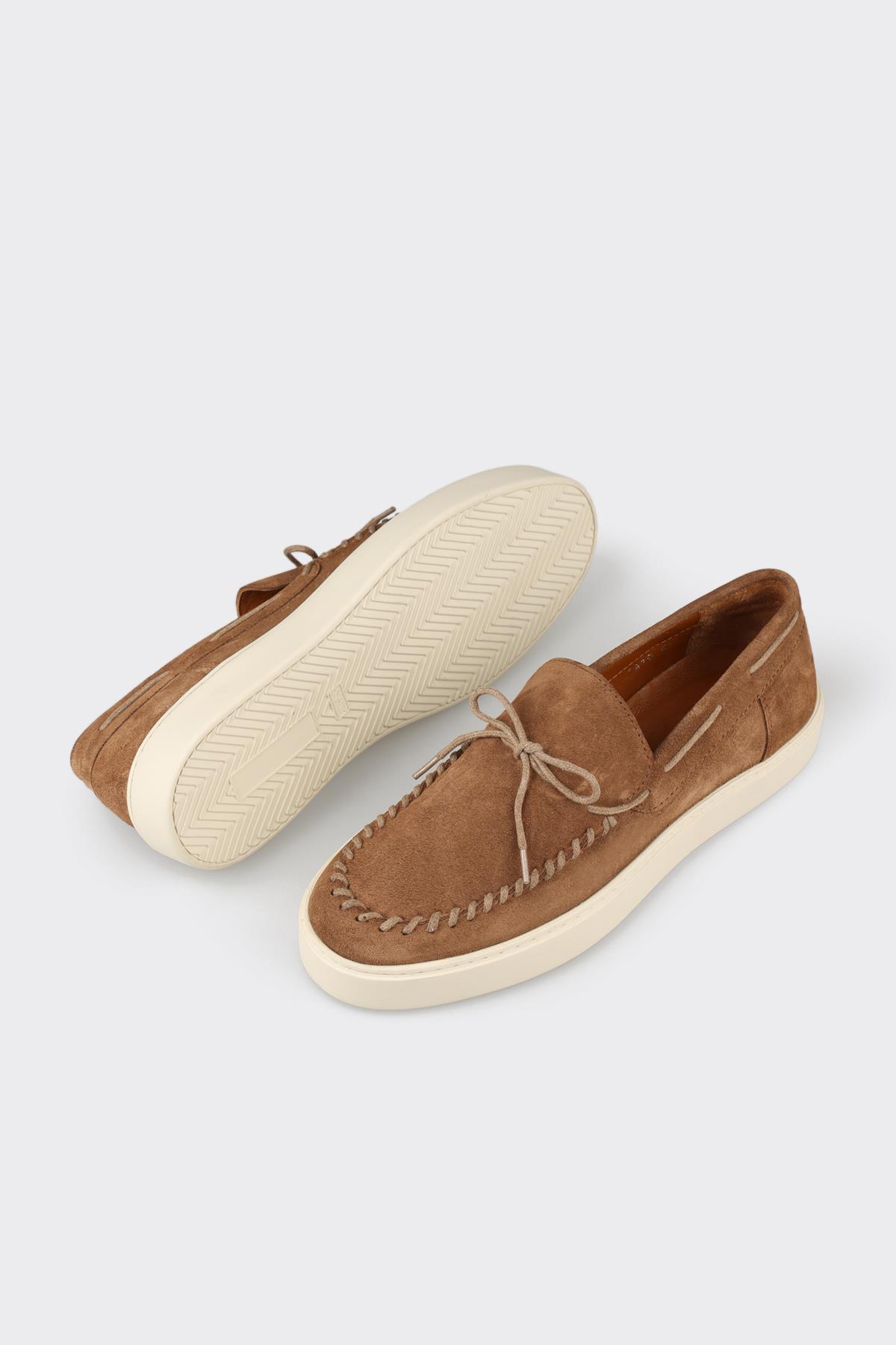 Elle Shoes Camel Deri Erkek Günlük Ayakkabı görsel 3