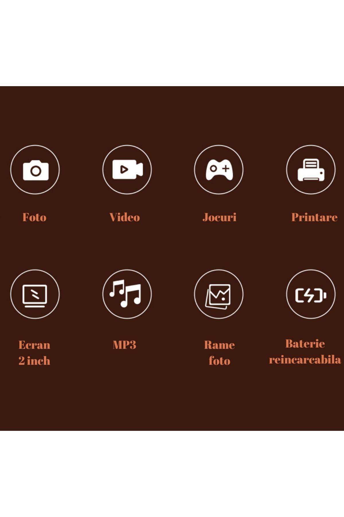 SMARTIC-Camera, instant printing, Ultra HD 2.5K, 2.0”, 1200mAh, games, MP3, memory card GIFT 4