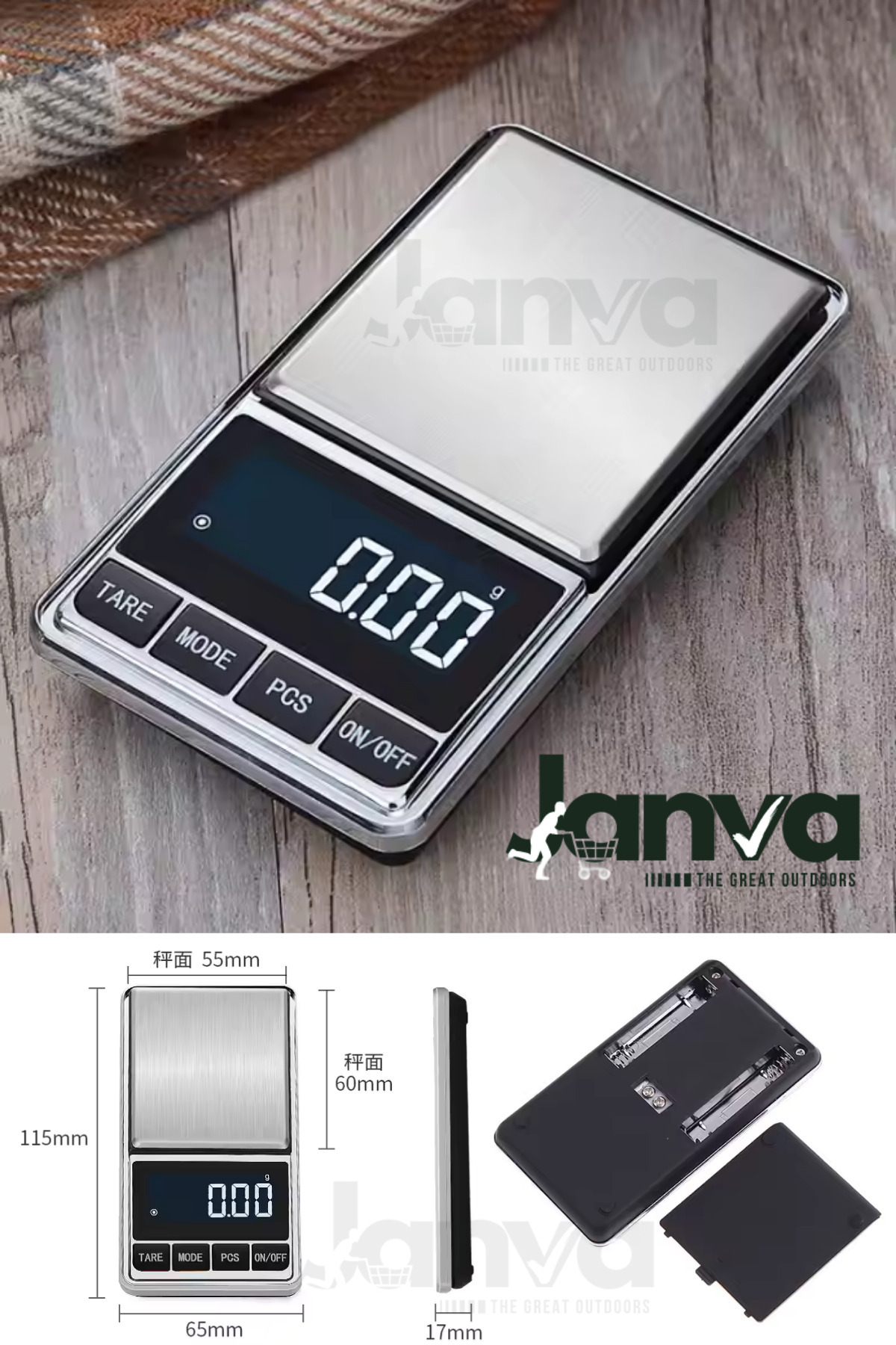 Janva Mini Küçük Cep Hassas Terazi Tartı Kuyumcu Eczane Diyet Mutfak Ölçüm