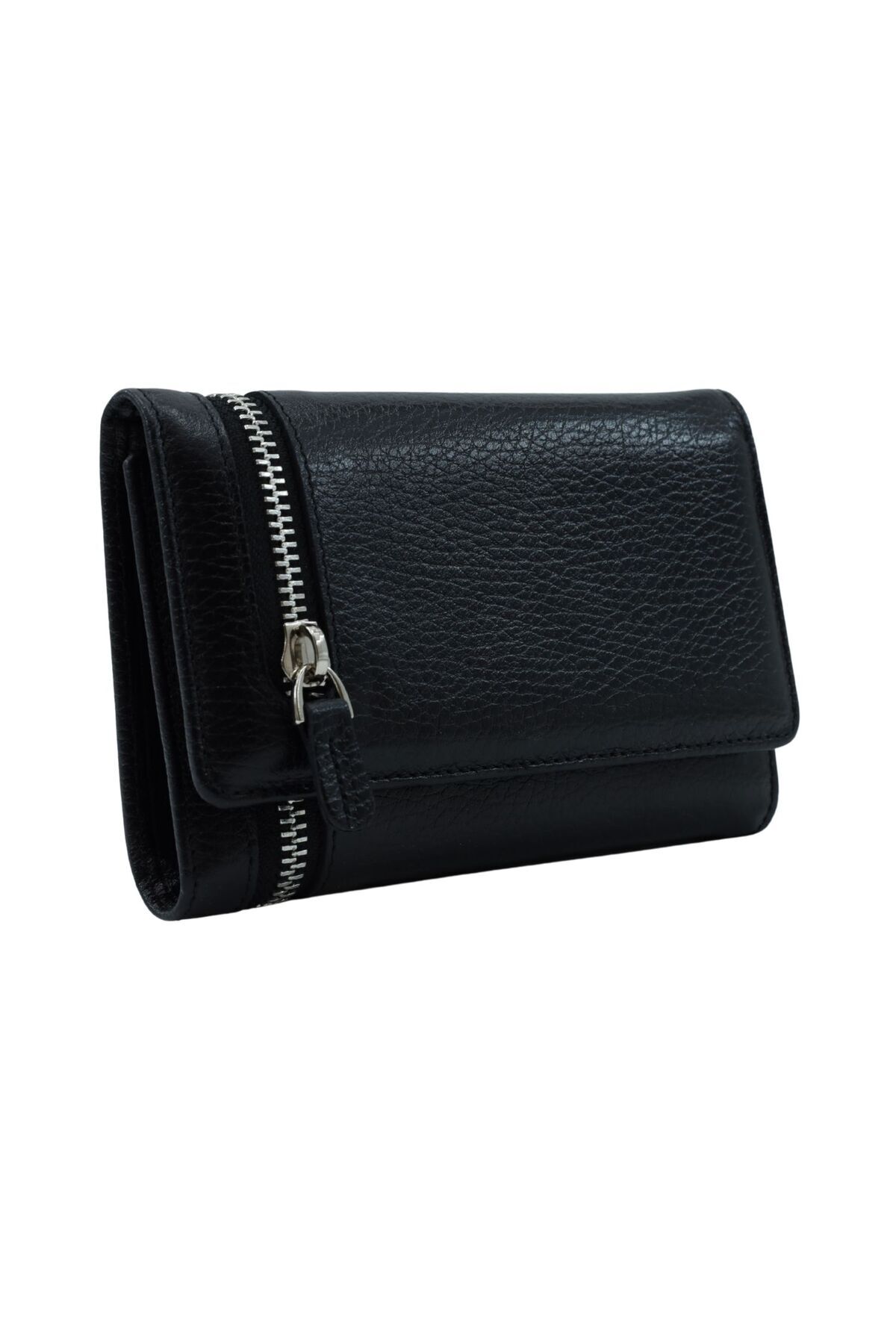 Sara Genuine Leather Zippered Women Wallet