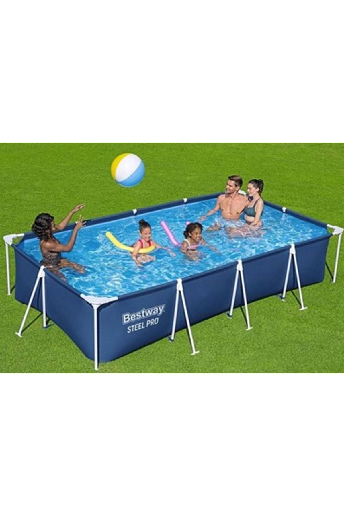 BESTWAY Steel Pro™ Yer Üstü Prefabrik Dikdörtgen Havuz Seti 4,00 M X 2,11 M X 81 Cm Jtrd56424-4