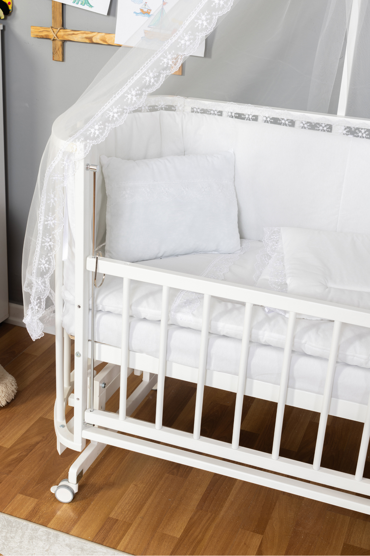 Bamgidoo Doğal Ahşap Anne Yanı Portatif Yeni Doğan Bebek Beşik Bebek Beşik Fiyatları fotoğrafı 3 (önizleme)