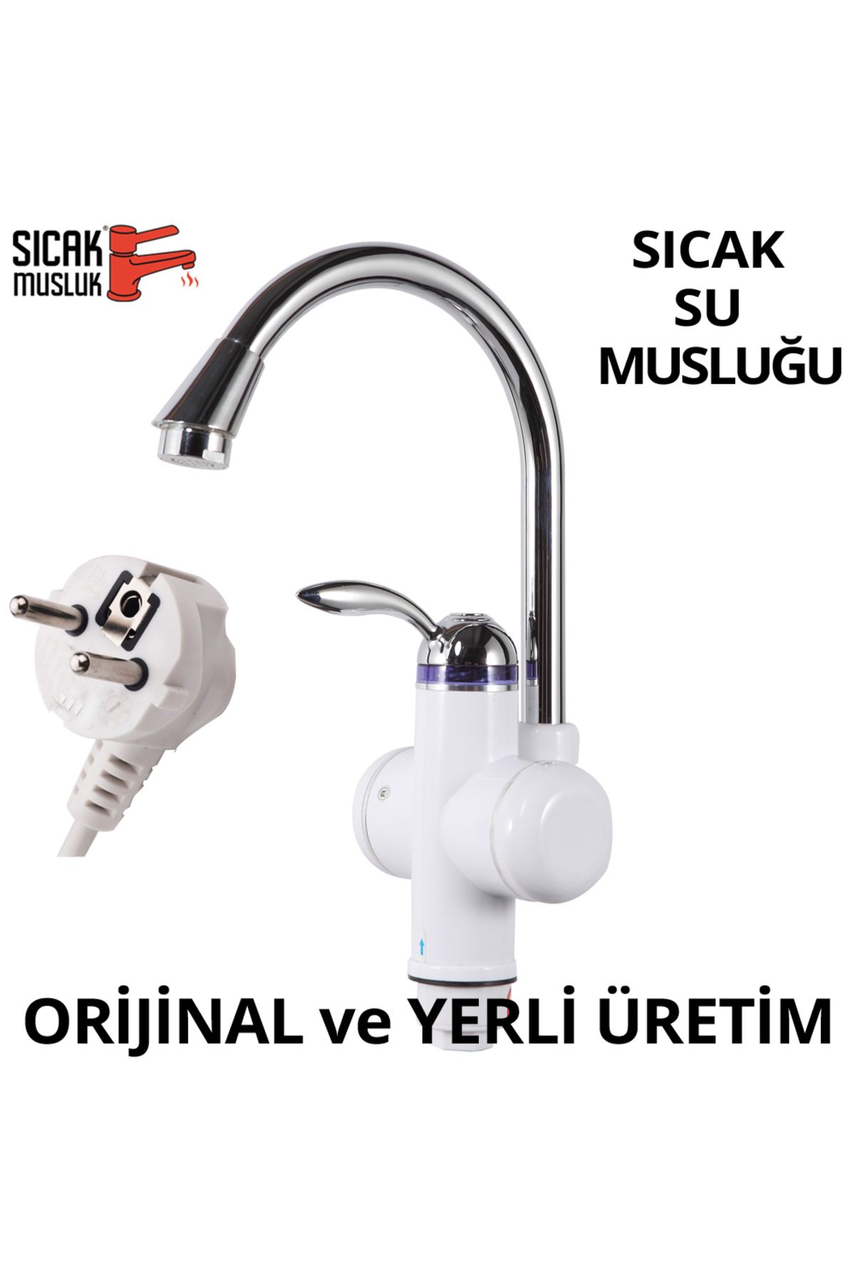 Sıcak Musluk Elektrikli Ani Isıtıcılı Musluk Asg1b