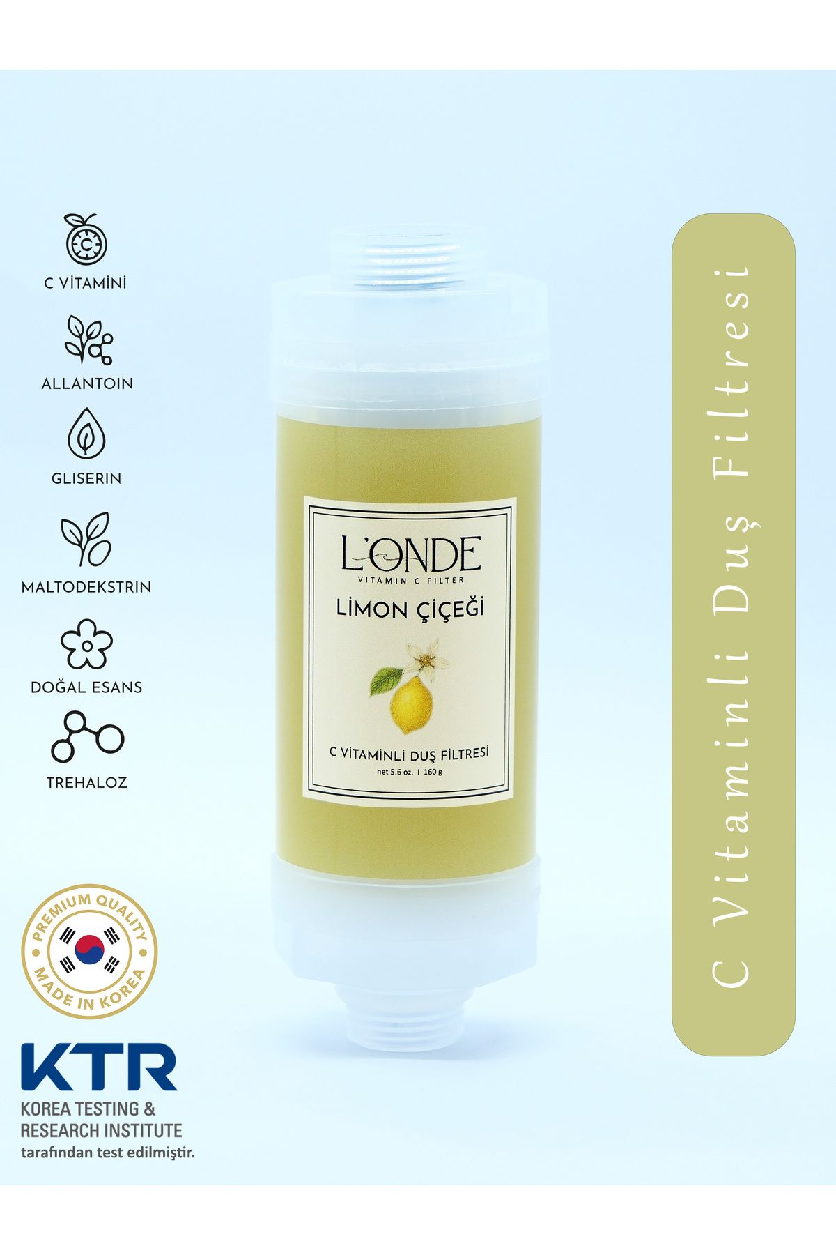 L'ONDE C Vitaminli Duş Filtresi Limon Çiçeği