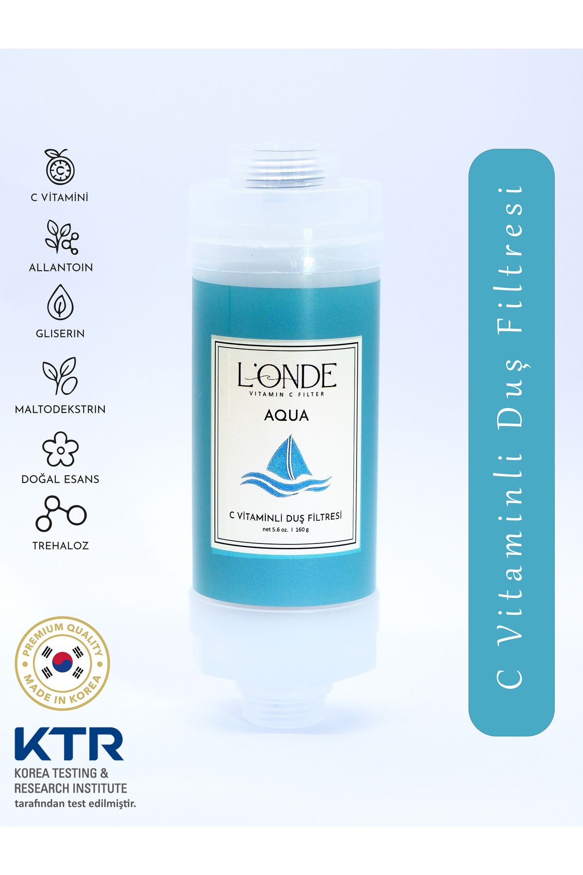 L'ONDE C Vitaminli Duş Filtresi AQUA