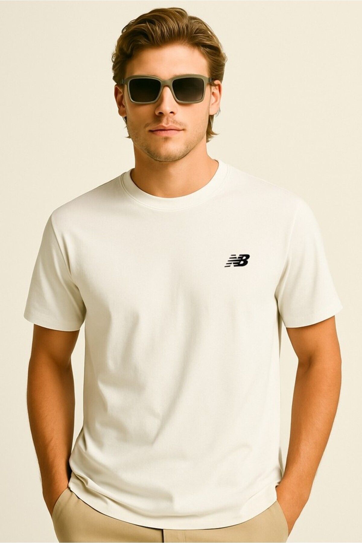 New Balance-Nb Classic Basic Logo Men's White Tshirt 2