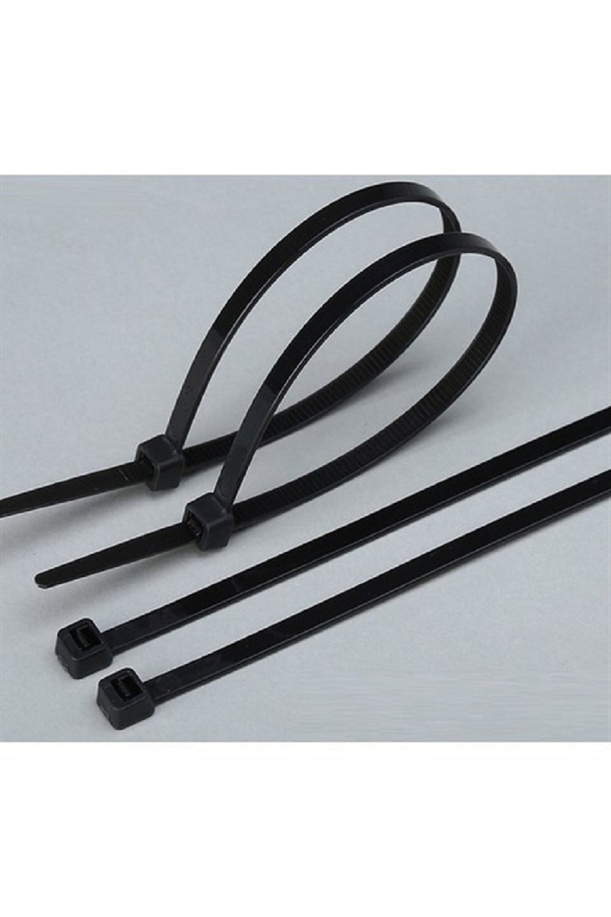 Pemsan 100 ADET  55cm X 8mm Plastik Cırt Kelepçe ( Kablo Bağı ) Siyah