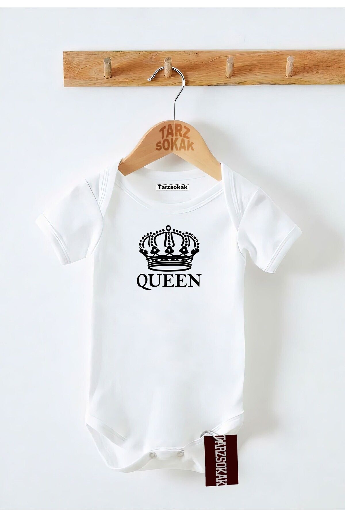 Tarzsokak Kısa Kol Body QUEEN DESENLİ KODZıbın50