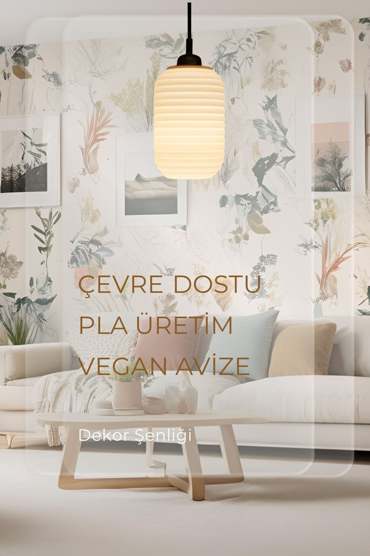 Findify Store Dekoratif Avize Mocca Serisi Ev Ofis Veranda Mutfak Çap 20 Cm
