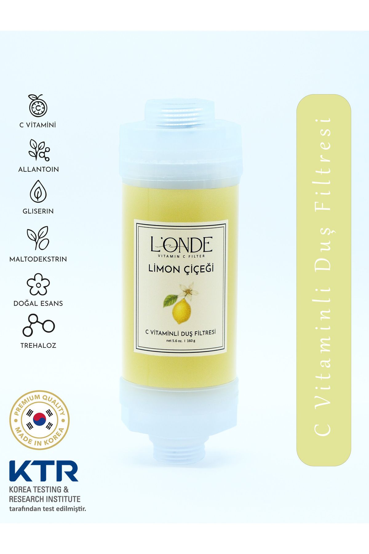 L'ONDE C Vitaminli Duş Filtresi Limon Çiçeği