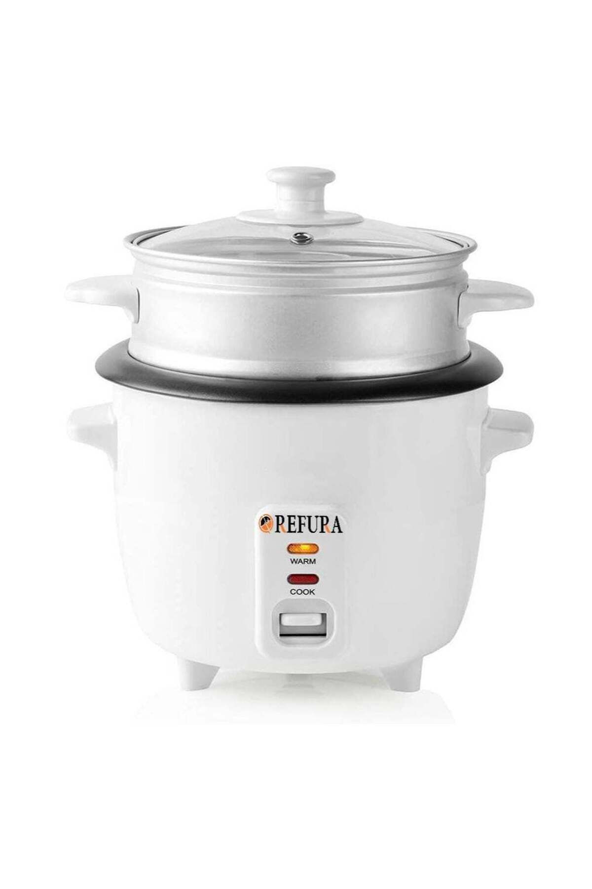 REFURA-2 in 1 Rice Cooker & Steamer 600 ML / Non-Stick Removable Bowl / Keep Warm Functionality / 35 5