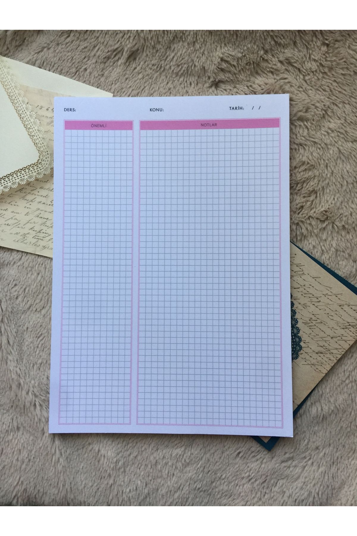 LaCerdaDesign A4 Notepad, Memopad Not Defteri