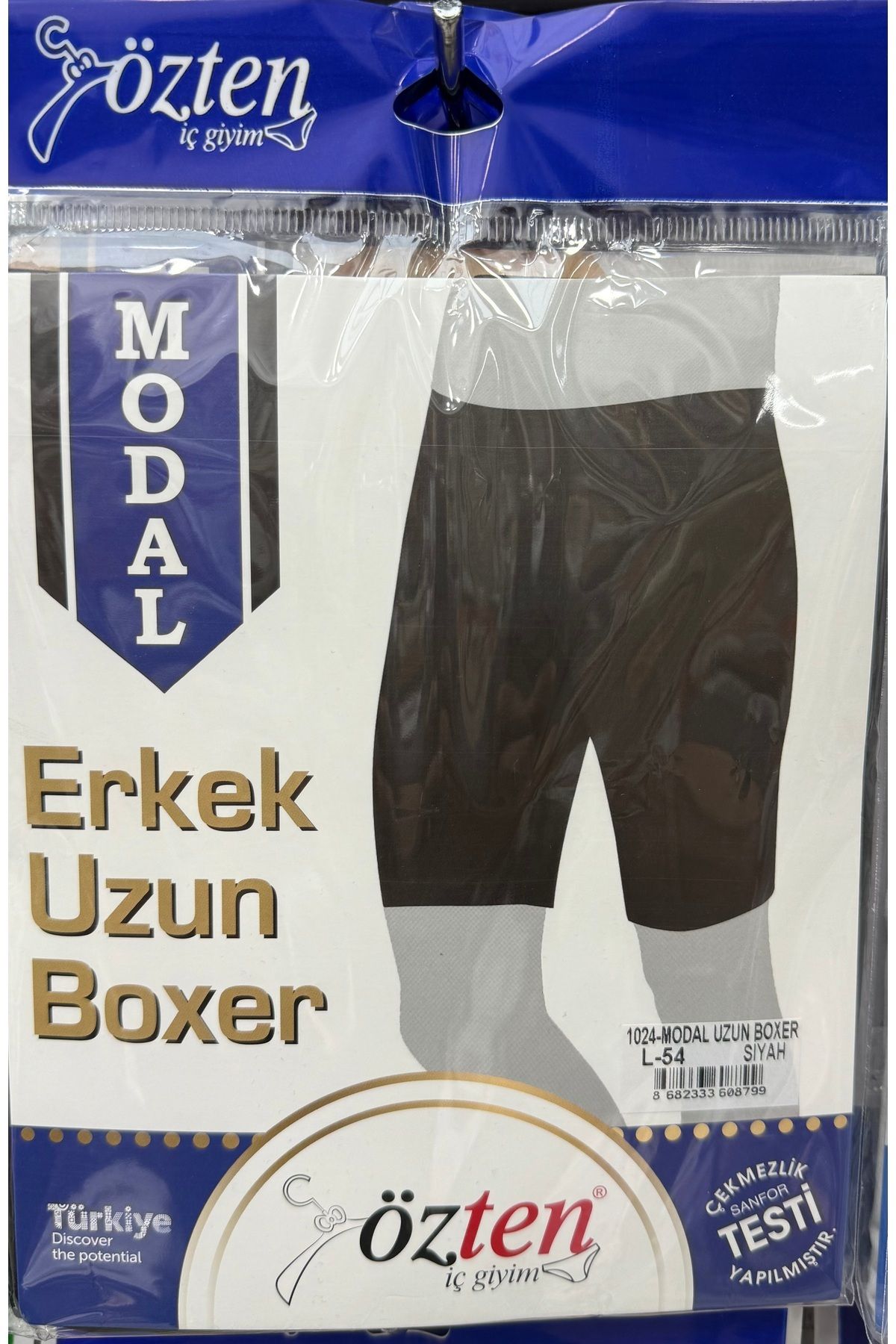 Özten İç Giyim 2 Li Paket Erkek Uzun Modal Pişik Önleyici Likralı Boxer