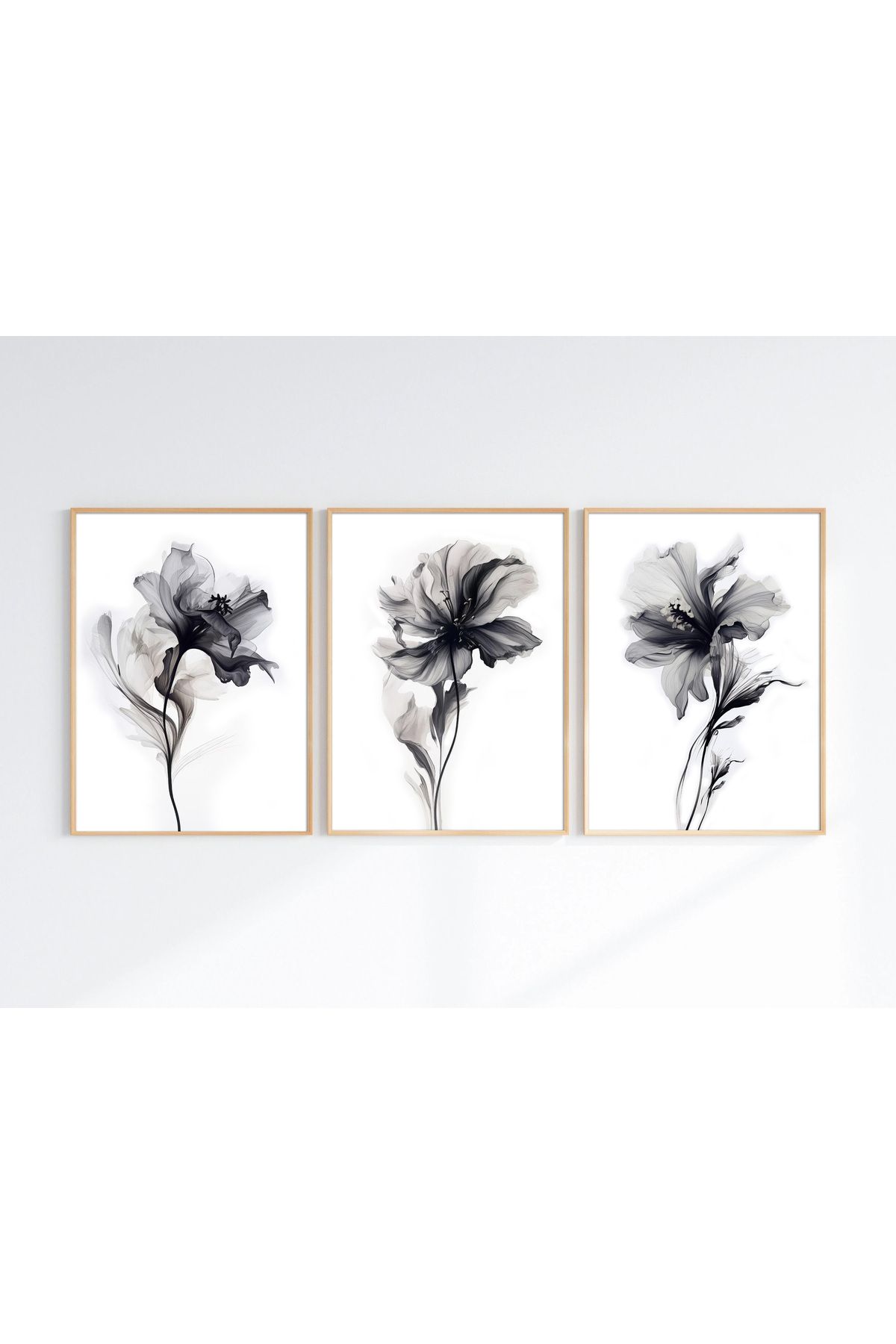 Gepetto Wood Ahşap Çerçeveli 3'lü Minimalist Tablo