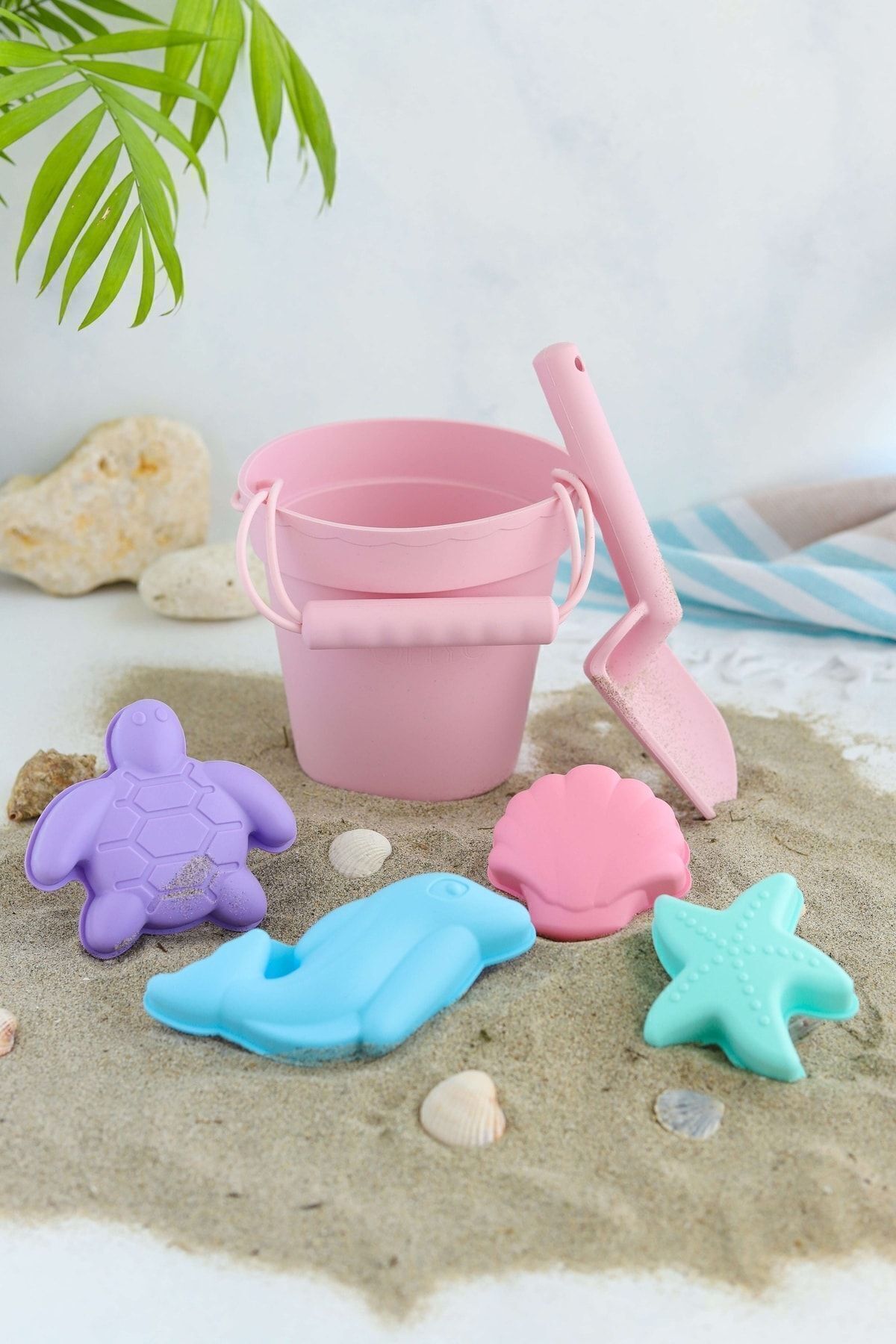 Genel Markalar Silikon Katlanabilir Kova Seti – Bpa'sız, Taşınabilir Plaj & Banyo Kova Seti (PEMBE) fotoğrafı 2 (önizleme)