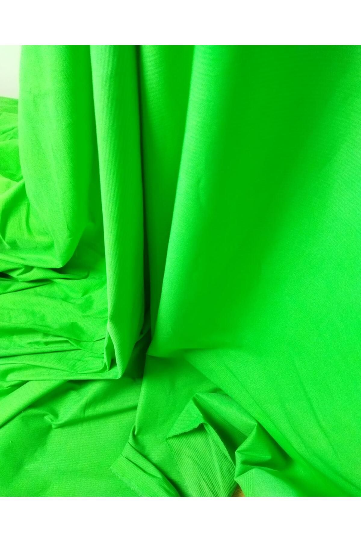 Kumaş Parça-Țesătură din bumbac cu dungi verzi - Dimensiune elastică (lățime 140 cm x lungime 140 cm) 2