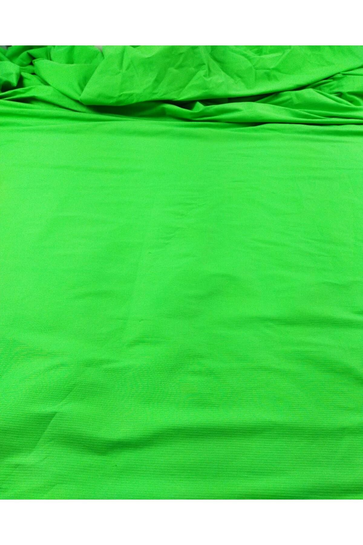 Kumaş Parça-Țesătură din bumbac cu dungi verzi - Dimensiune elastică (lățime 140 cm x lungime 140 cm) 3