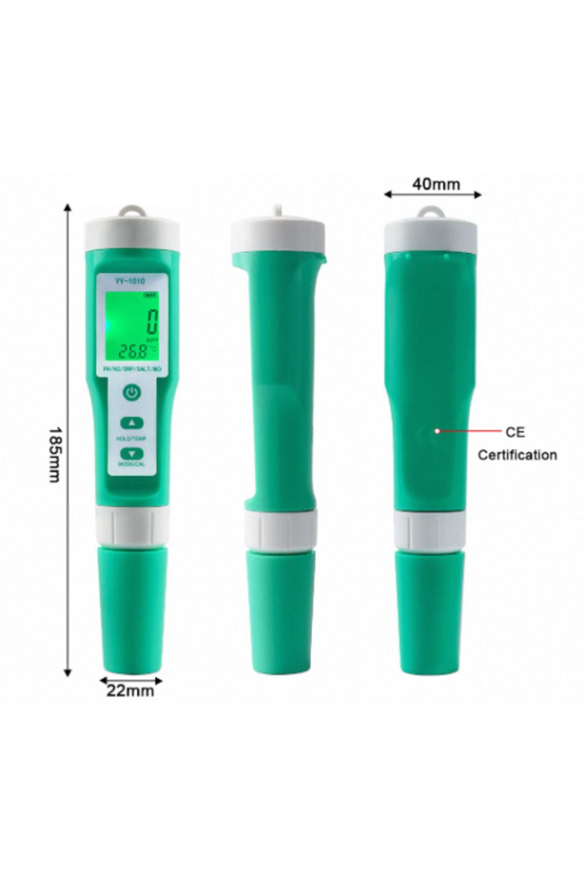 yieryi-0.1 Yy-1010 Tds Ec Ph Salinity Meter Orp H2 S.g Temp Water Quality Monitor Solution Fertilize 3