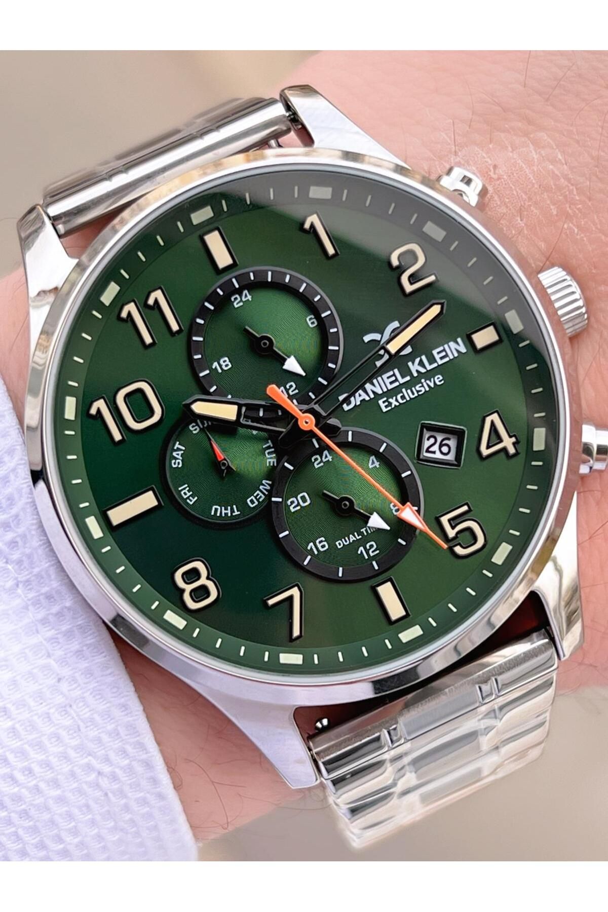 Daniel Klein-Steel Cord & Leather Cord Internal Functions Active 3 Atm Men's Wrist Watch Bc13572.S6 3