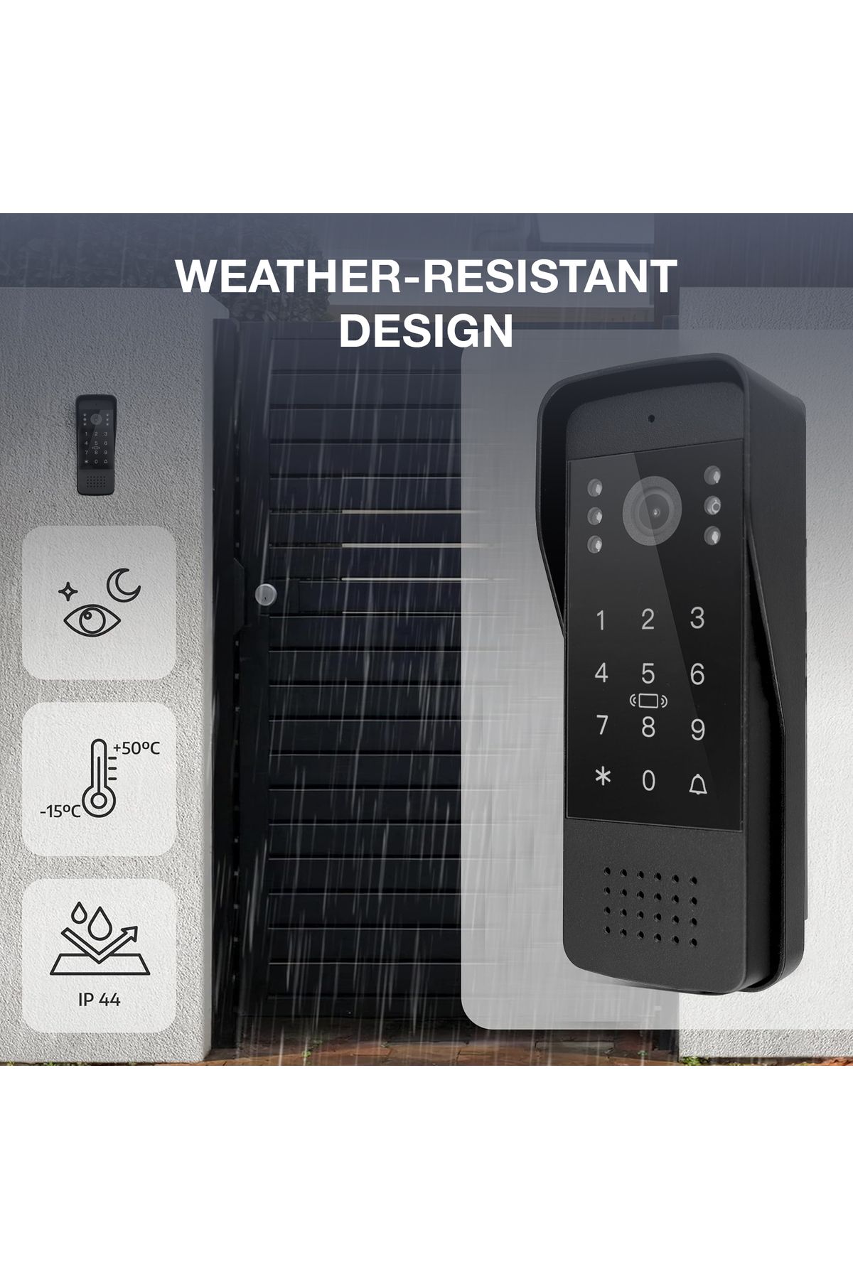 AREB-Smart Intercom Outdoor Station High Definition Camera Wireless Access and Secure Door Control 4