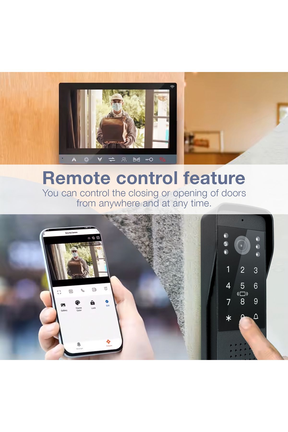 AREB-Smart Intercom Outdoor Station High Definition Camera Wireless Access and Secure Door Control 3