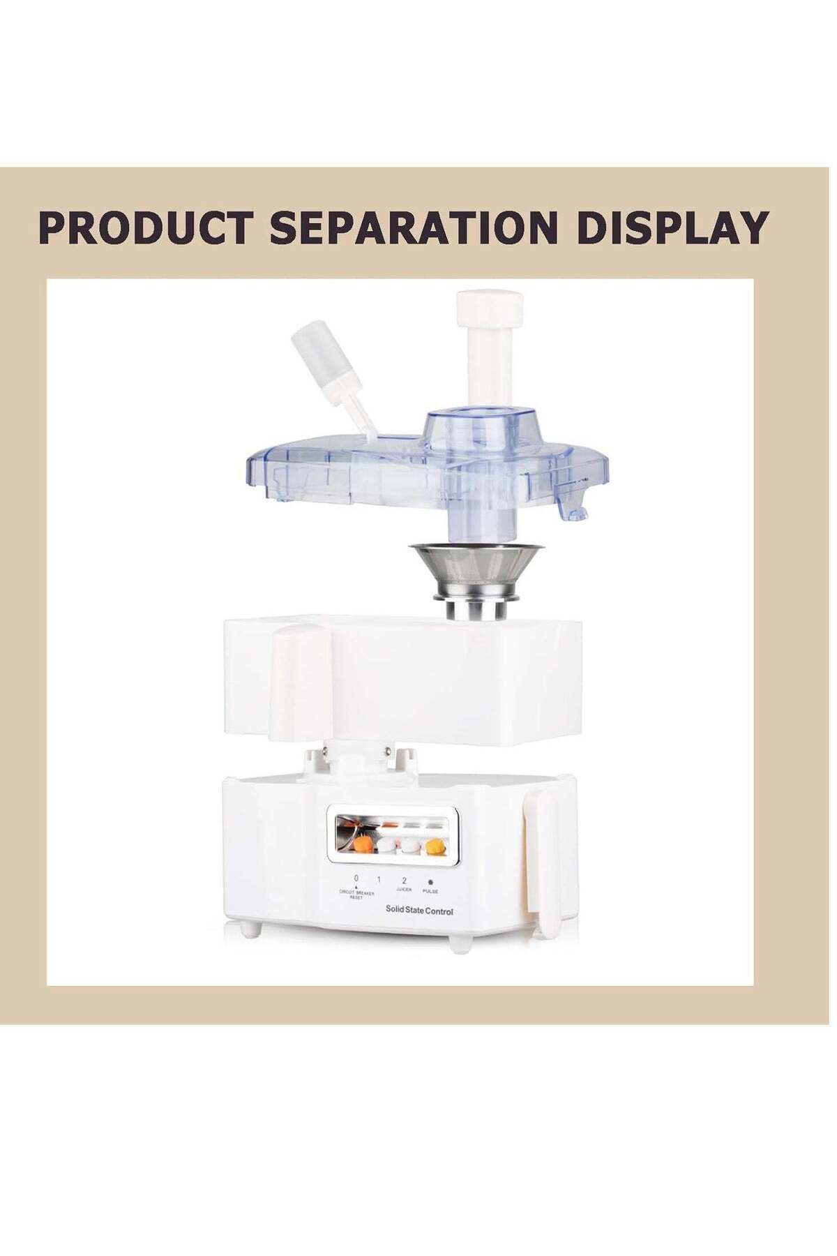 REFURA-Juicer Machines, Multifunction 4 In 1 Juicer & Blender Easy To Clean 500W Quiet Motor, Cold P 5