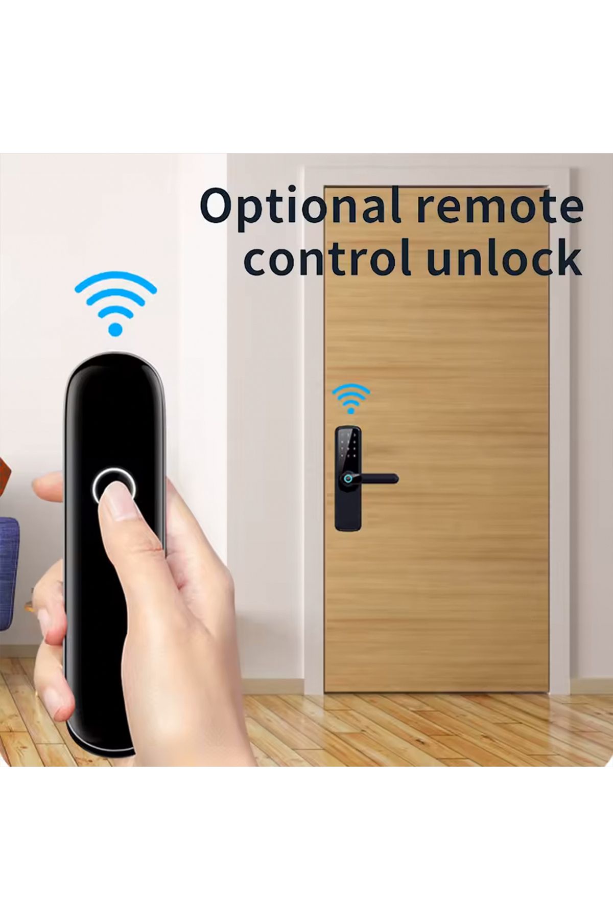 AREB-Smart Lock Wifi Black 85 * 50 – 5 Unlocking Methods, Auto-lock, Anti-theft Security For Home 3