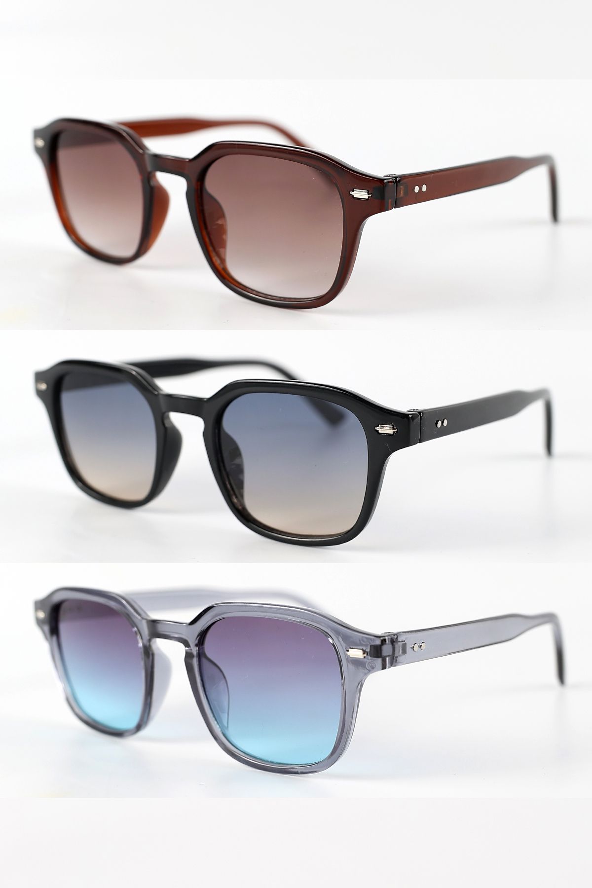 Lozzo 3lü Avantaj Seti Unisex UV400 Koruma Güneş Gözlüğü