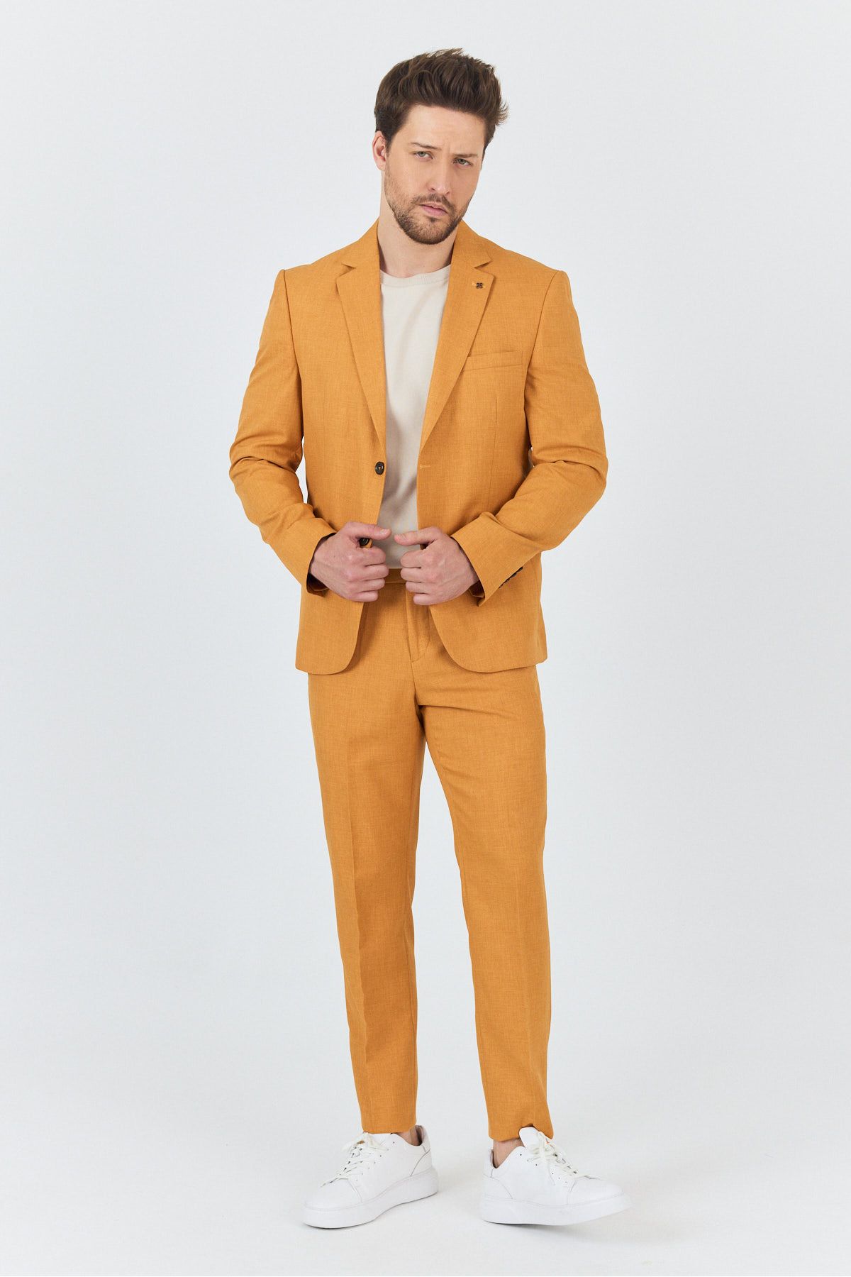 Frappoli-Ανδρικό κοστούμι Nipoye Tile 2 τεμαχίων Slim Fit 5
