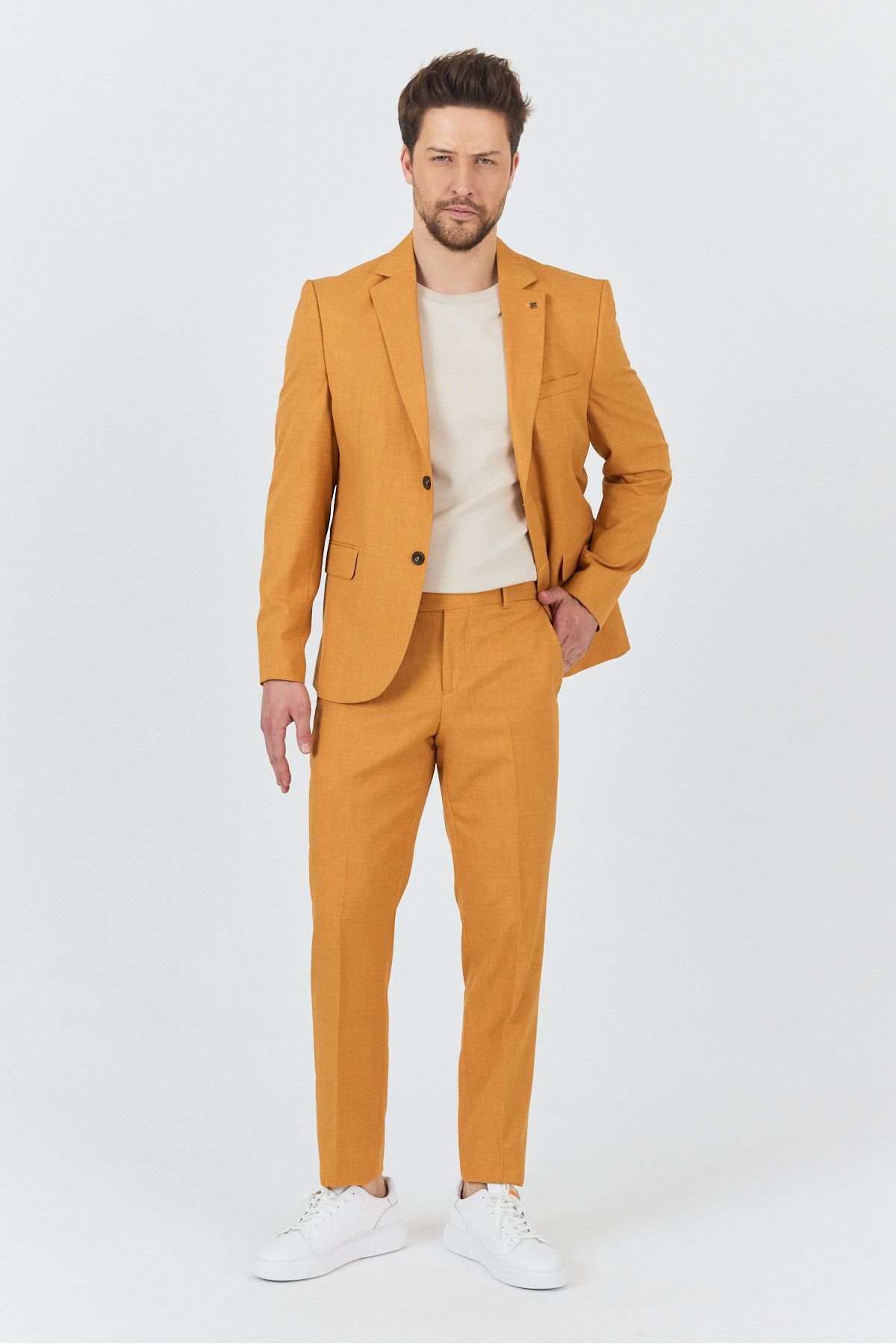 Frappoli-Ανδρικό κοστούμι Nipoye Tile 2 τεμαχίων Slim Fit 1