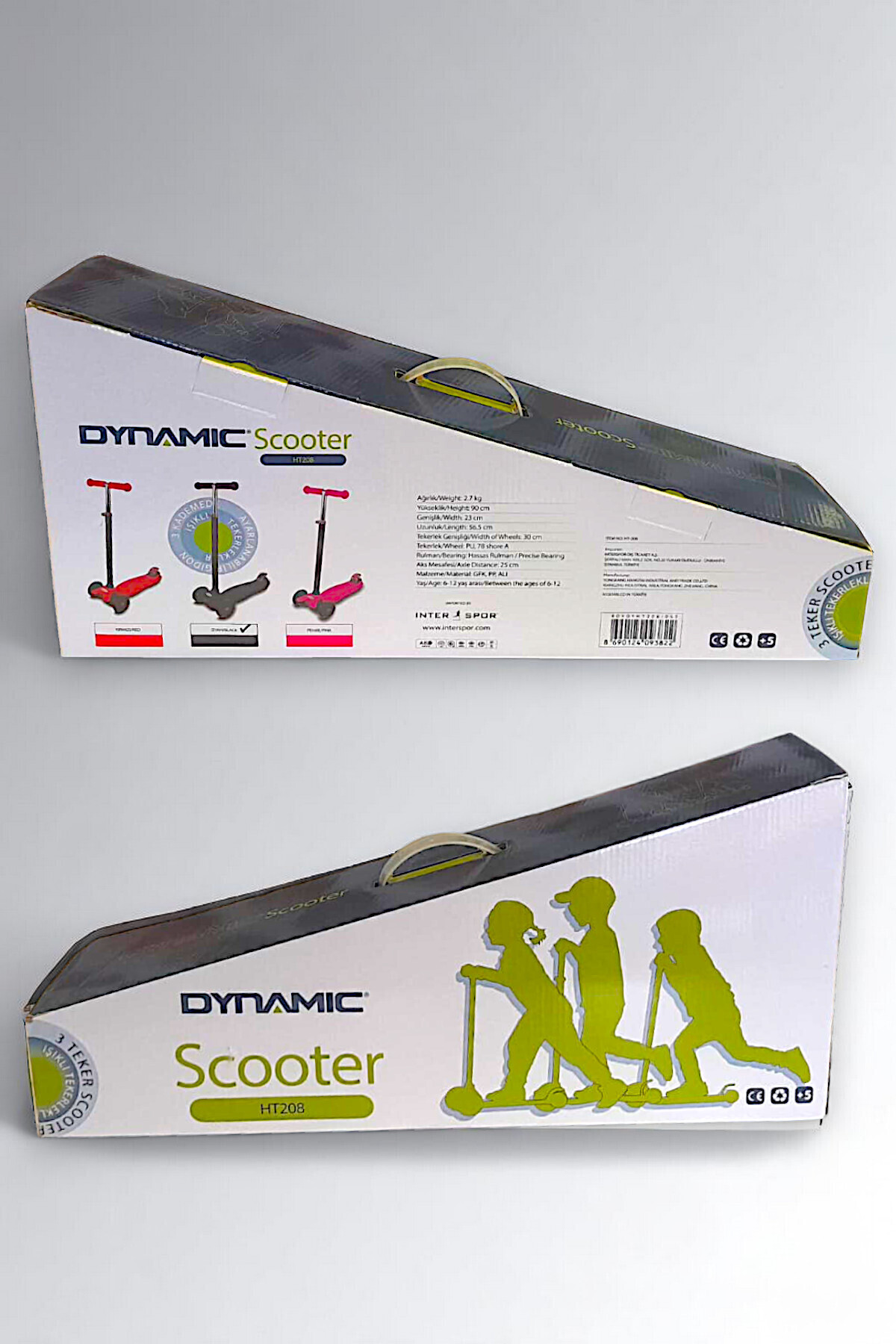 Dynamic-Ht208 3 Wheel Lighted New Generation Scooter Red 3