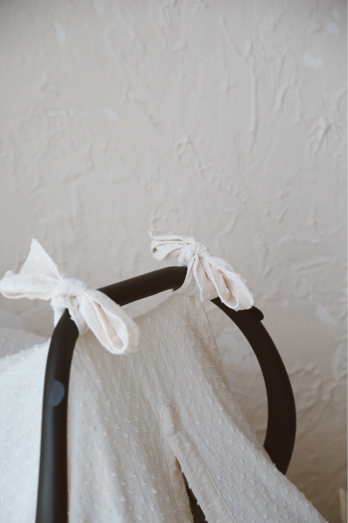 BabyKAR Bebek Puset Örtüsü Müslin Ponponlu %100 Pamuk - Ekru fotoğrafı 4 (önizleme)