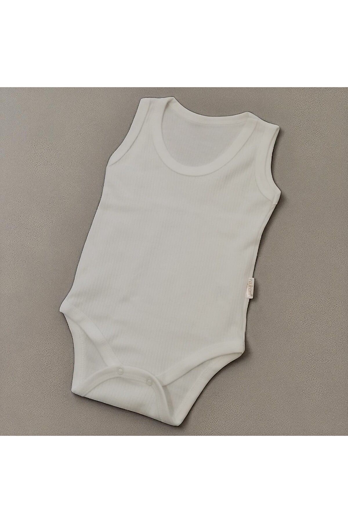 Bublykids Fitilli Beyaz Bebek Zıbın Bebek Askılı Zıbın Pamuklu Zıbın