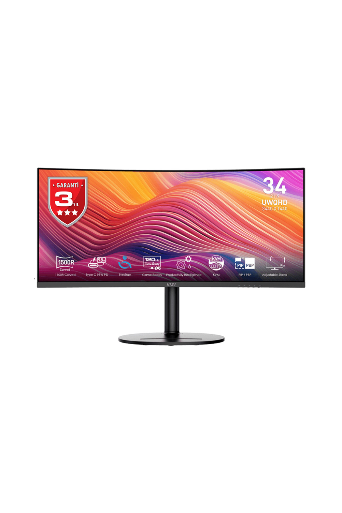 Modern Md342cqp 34" 120hz 1ms Uwqhd Va Curved Gaming (OYUNCU) Monitör