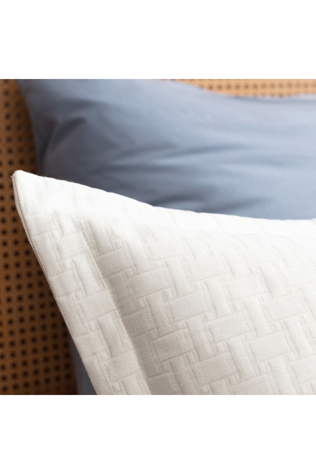 Madame Coco-Berthe Doppelbett-Tagesdecke – Yacht-Kollektion – Weiß 3