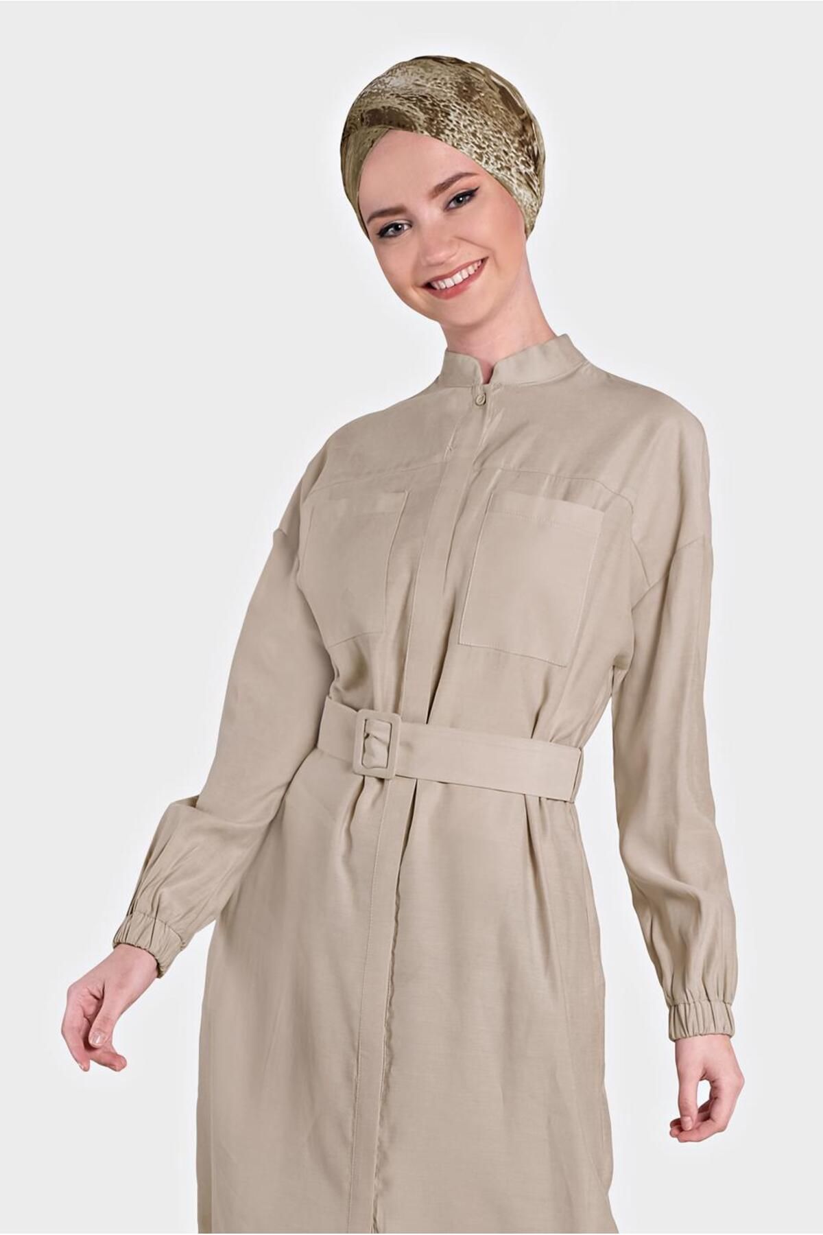 Alvina-Birded Tunic with Tassel Details on the Back 4473 1