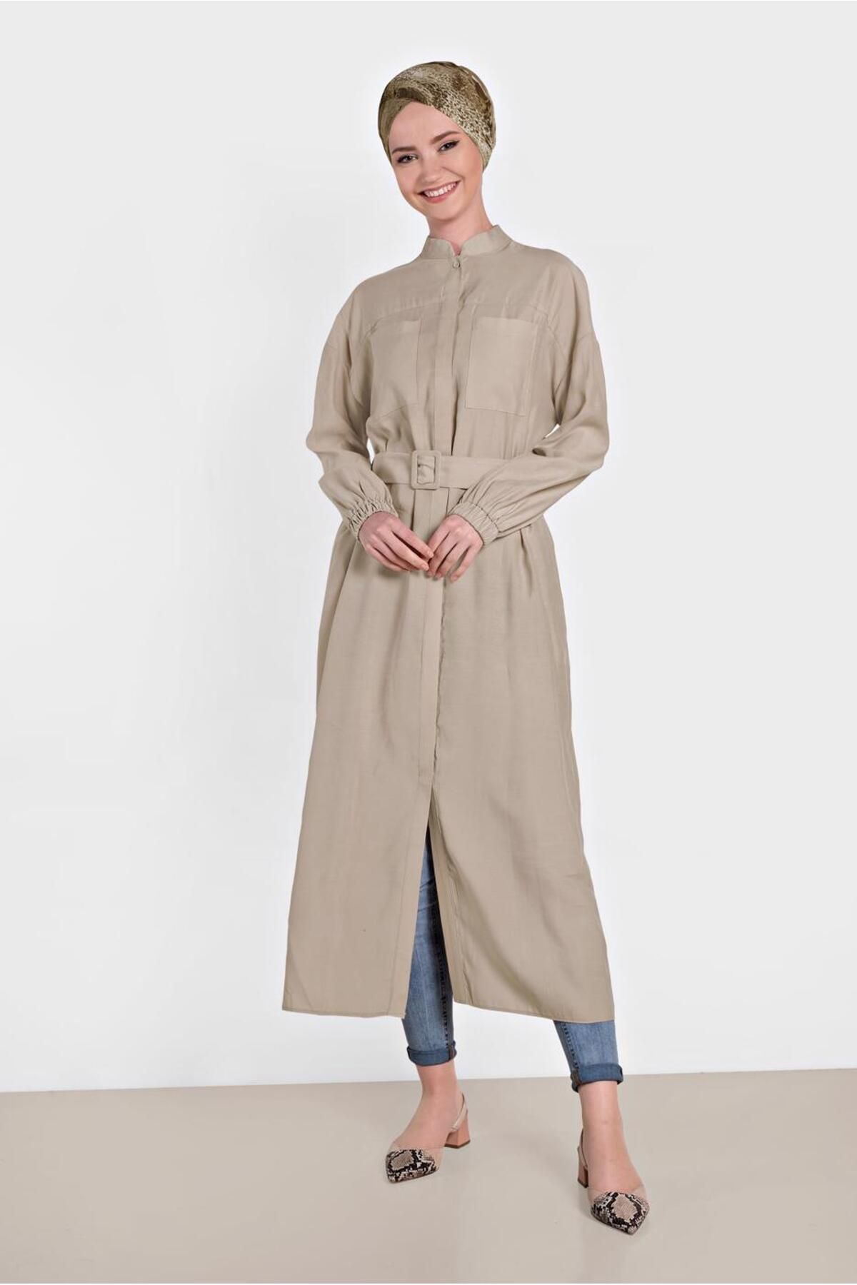 Alvina-Birded Tunic with Tassel Details on the Back 4473 2