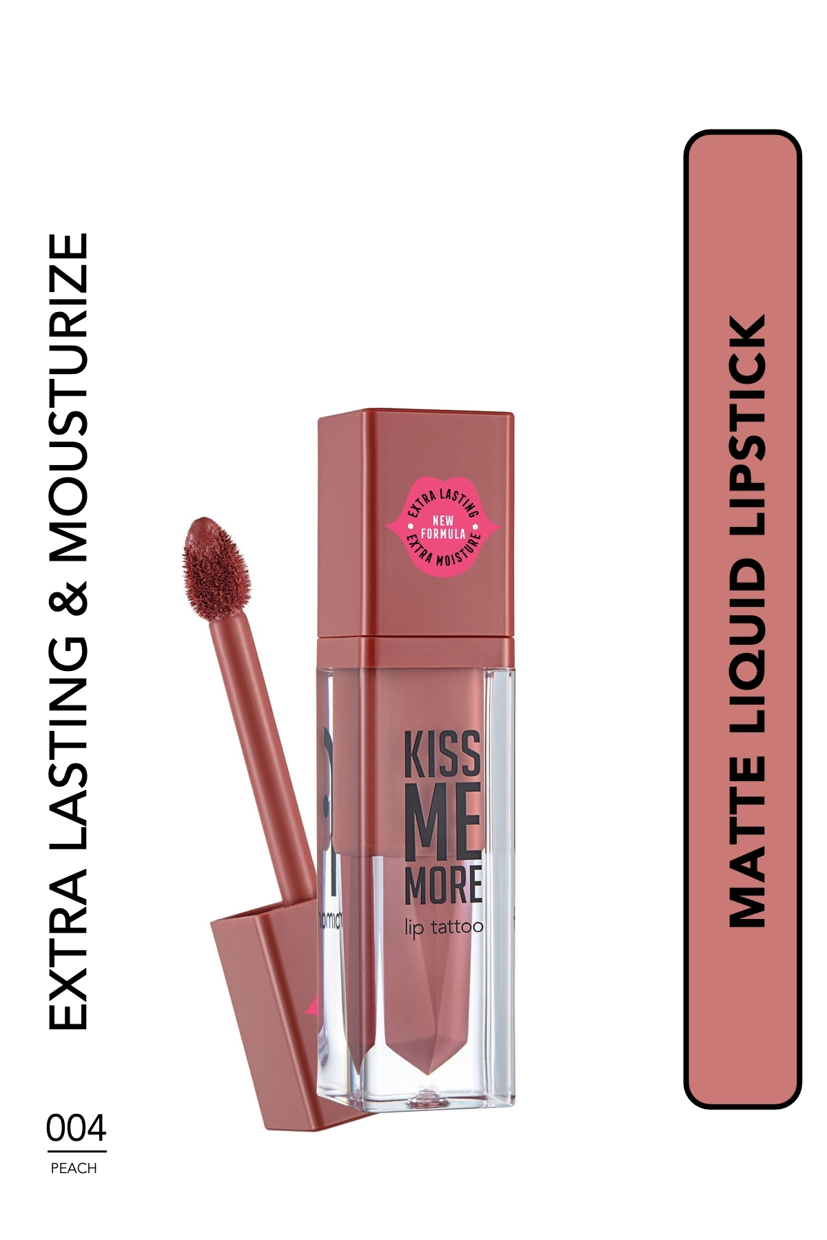 وشم الشفاه Kiss Me More رقم 004 بلون الخوخ
