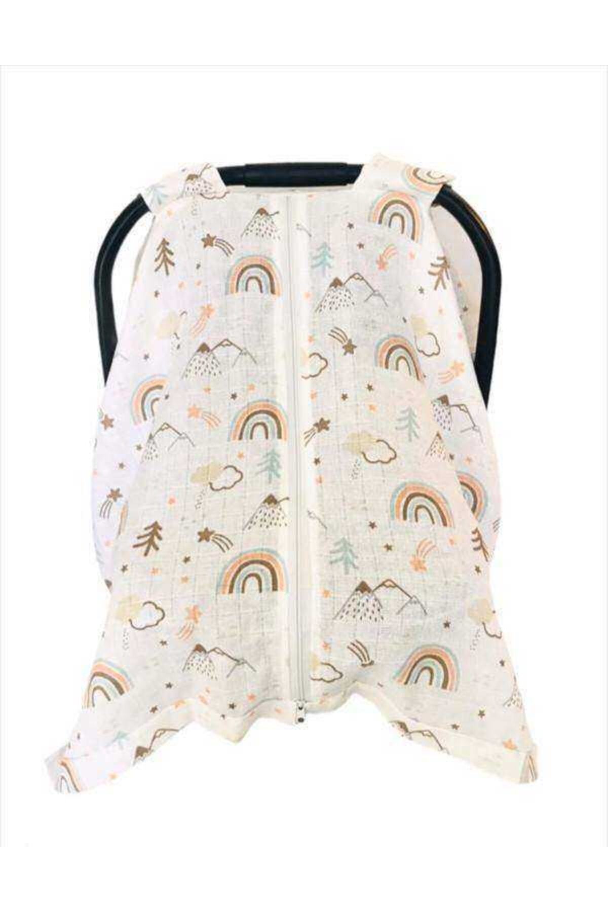 JUNİPERUS Gökkuşağı Müslin Puset Örtüsü Fermuarlı fotoğrafı 5 (önizleme)