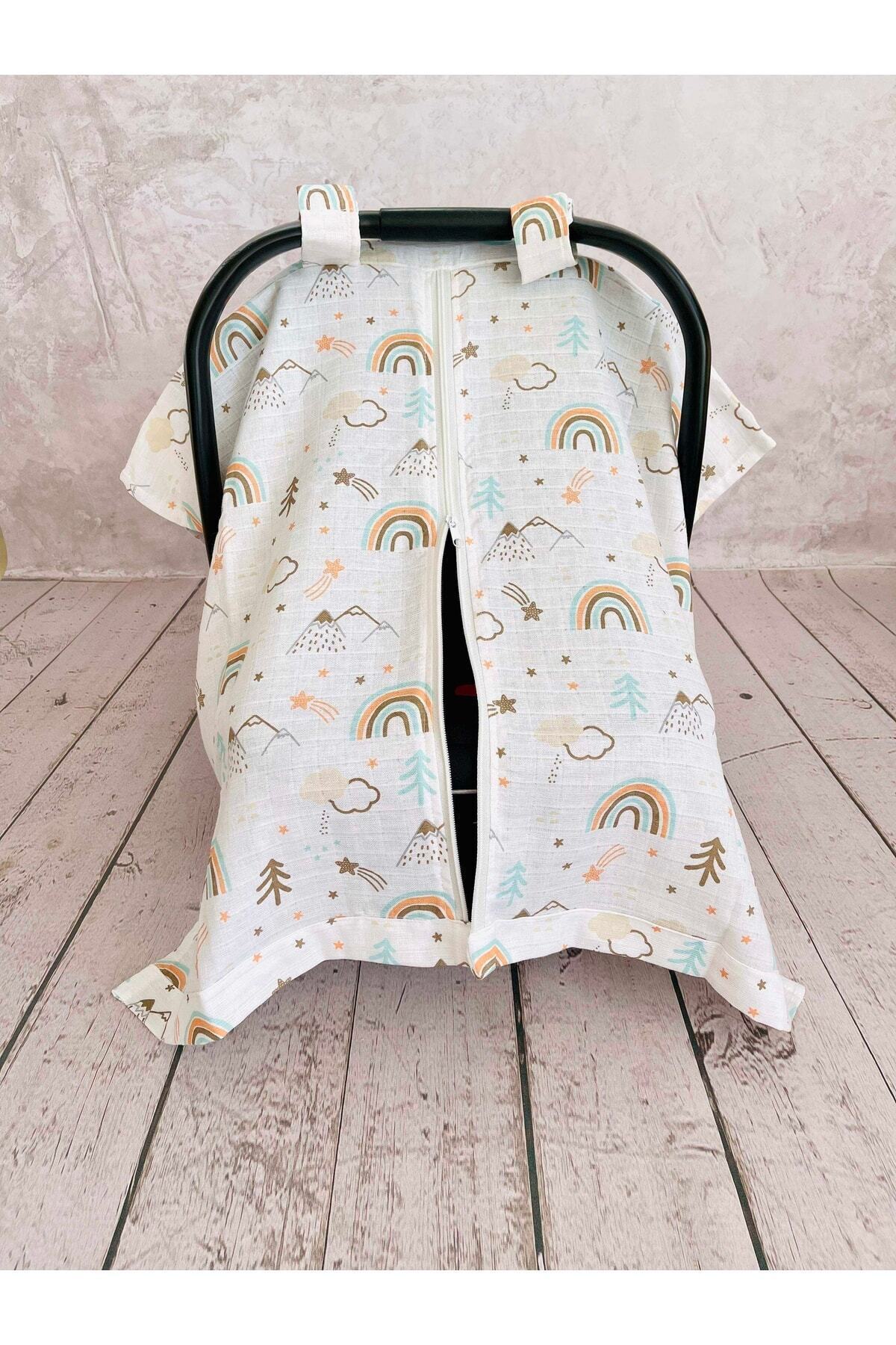 JUNİPERUS Gökkuşağı Müslin Puset Örtüsü Fermuarlı fotoğrafı 2 (önizleme)