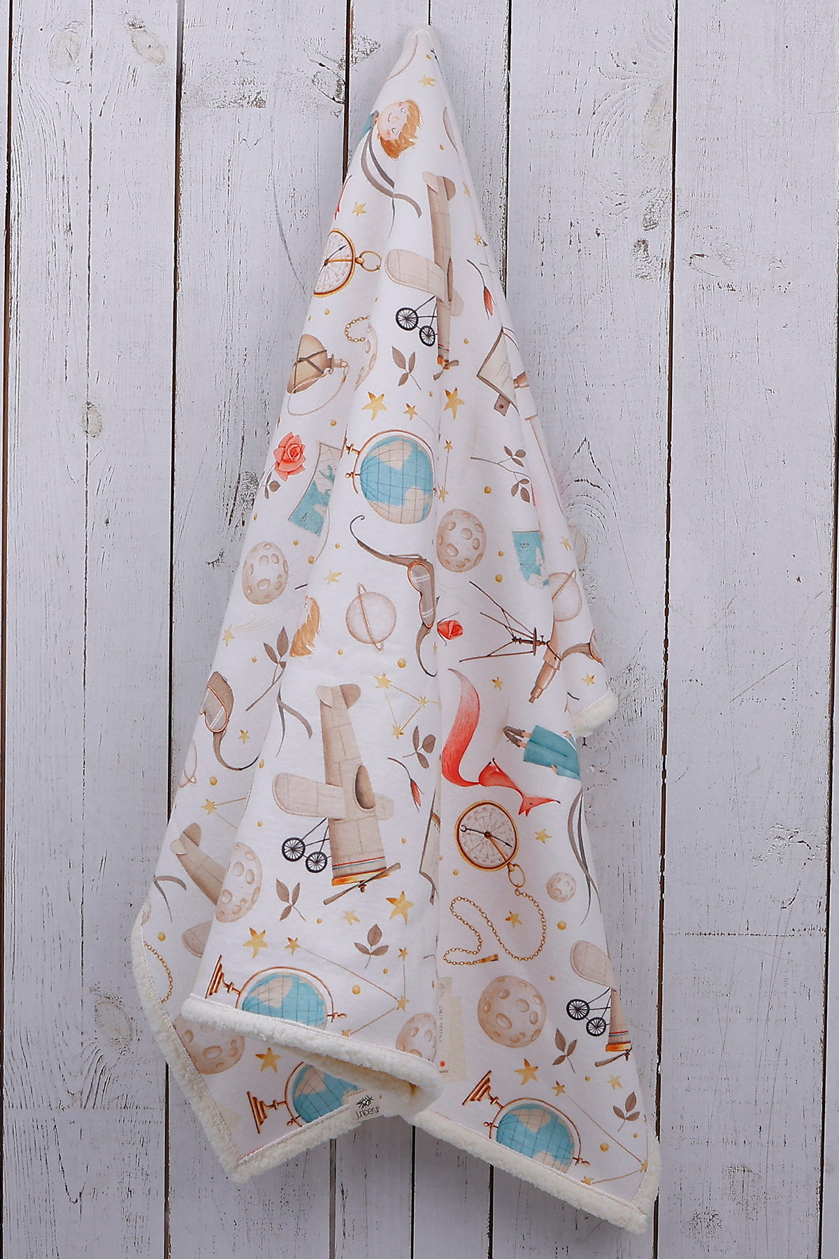 JUNİPERUS Küçük Prens Bebek Battaniyesi Kalın Koyun Tüyü Battaniye fotoğrafı 4 (önizleme)