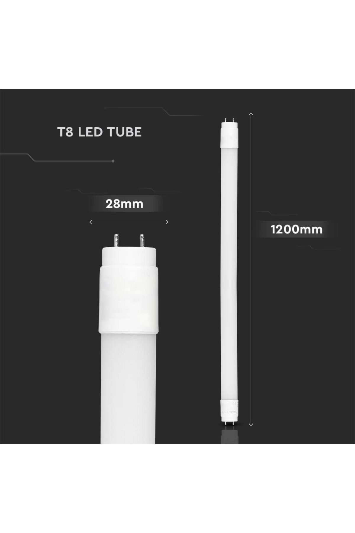 V-TAC-Tub Led T8 18w 120cm Nanoplastic Lumina Rece 5