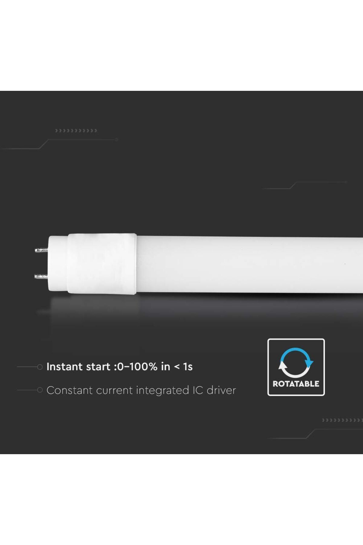 V-TAC-Tub Led T8 18w 120cm Nanoplastic Lumina Rece 3