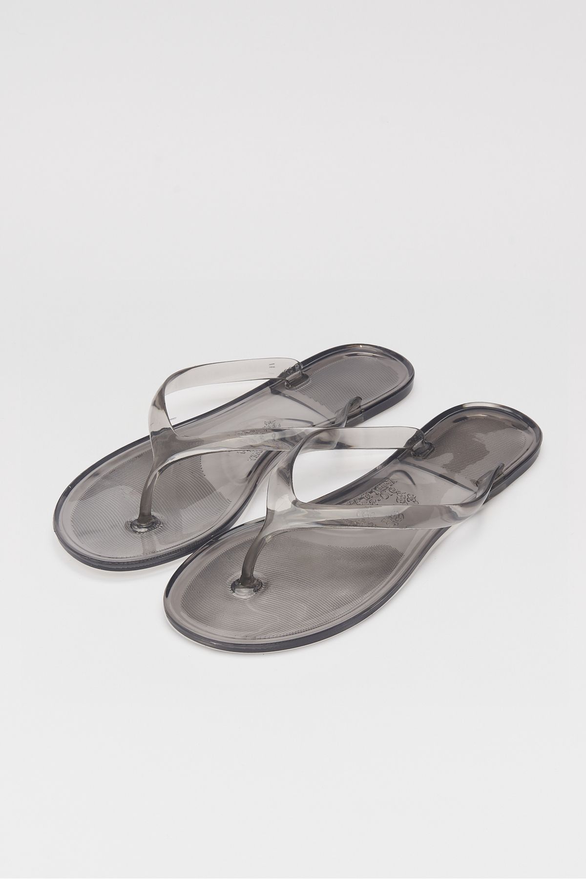 OZYO-Desta Transparent Black Beach Slippers 3