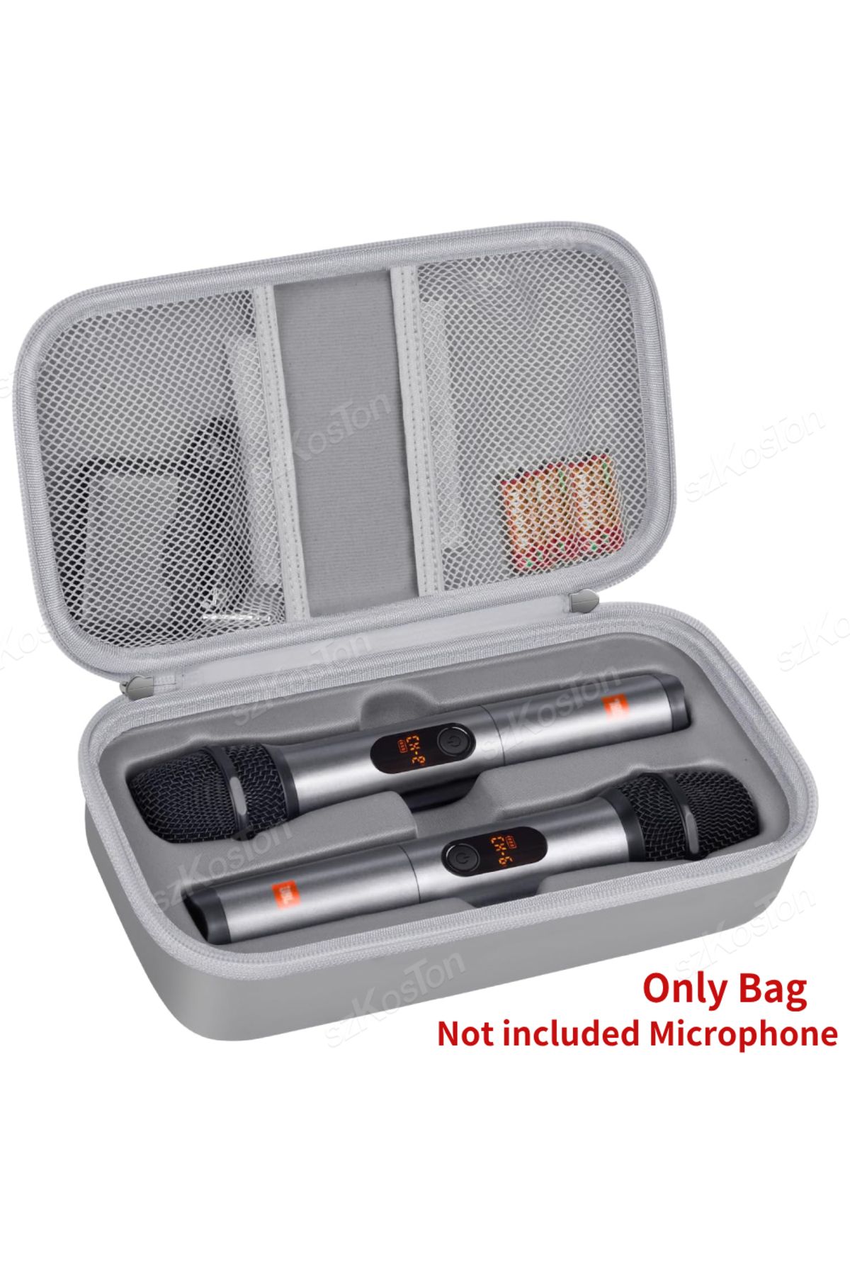 Choice-حافظة ميكروفون لاسلكي رمادية اللون لنظام الميكروفون اللاسلكي Jbl Partybox ثنائي الميكروفون الغنائي كاريوكي ثنائي M 1
