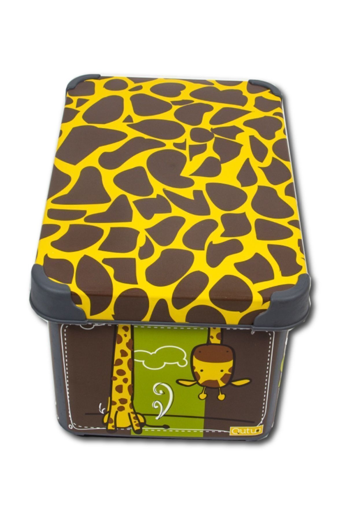 QUTU-Giraffe Patterned 10L Style Box - Decorative Storage Box 3